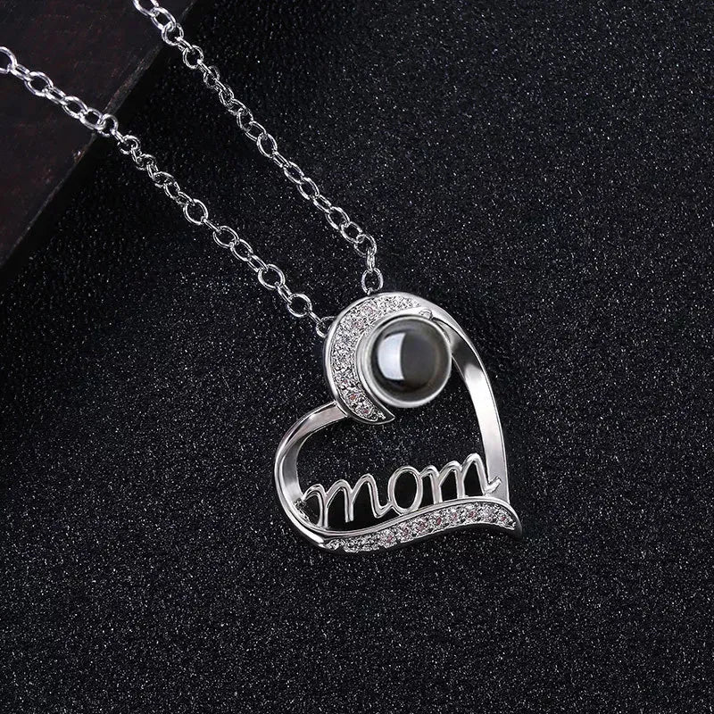 MOM Heart Necklace – Custom Gift