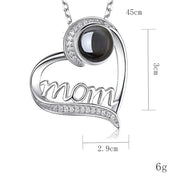 MOM Heart Necklace – Custom Gift